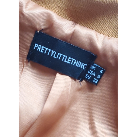 Mustard Double Breasted Woven Blazer - Picture 7 of 7